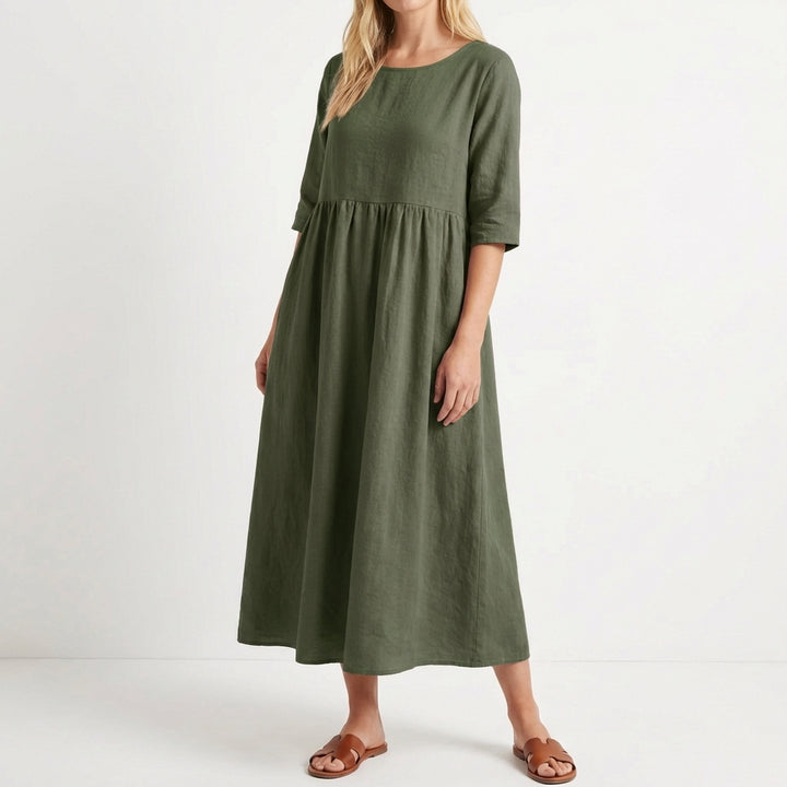 Cielo | Vestito Midi Largo a Manica Media Donna