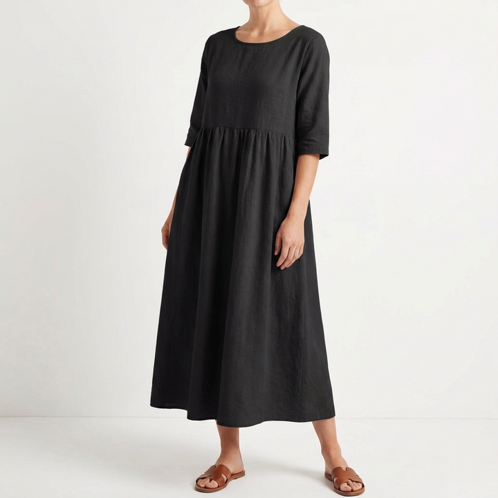 Cielo | Vestito Midi Largo a Manica Media Donna