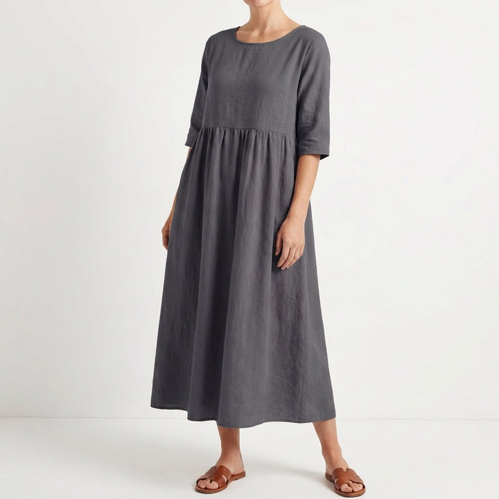 Cielo | Vestito Midi Largo a Manica Media Donna