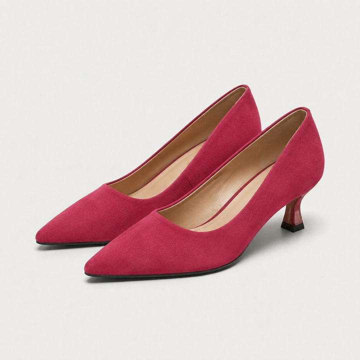 Covadonga | Mujer Salones Punta Fina Tacón Bajo Elegante