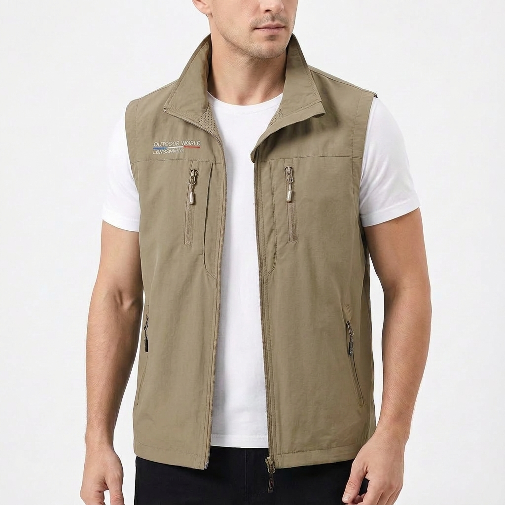 Danny | Gilet Casual con Cerniera per Uomo