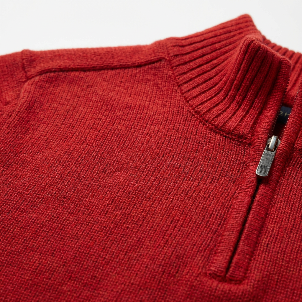 Danny | Suéter para Hombre con Cremallera Corta de Cuarto