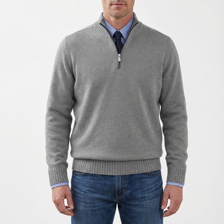 Danny | Suéter para Hombre con Cremallera Corta de Cuarto