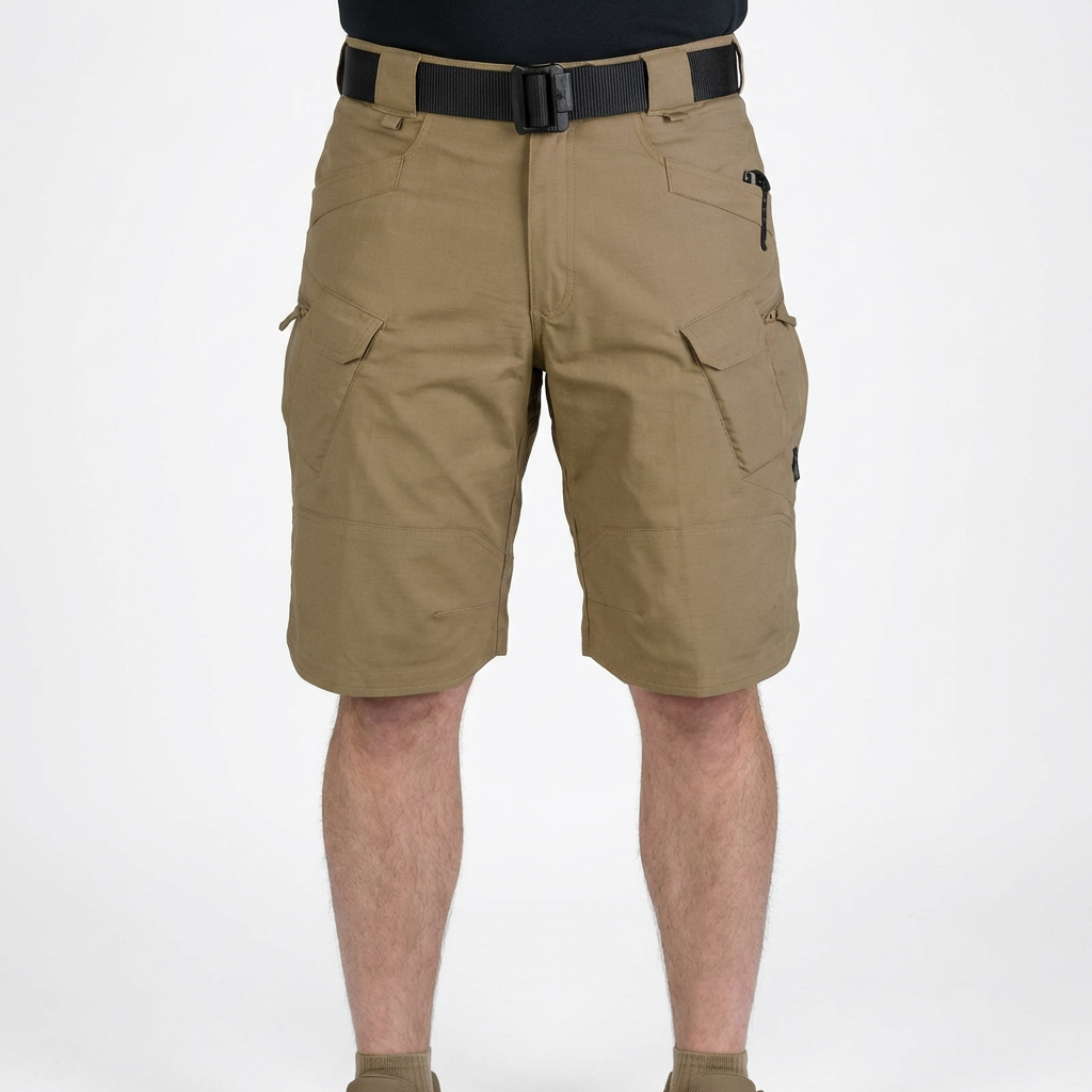 Diego | Bermudas Tácticas Hombre Con Múltiples Bolsillos Y Cintura Elástica | Utility