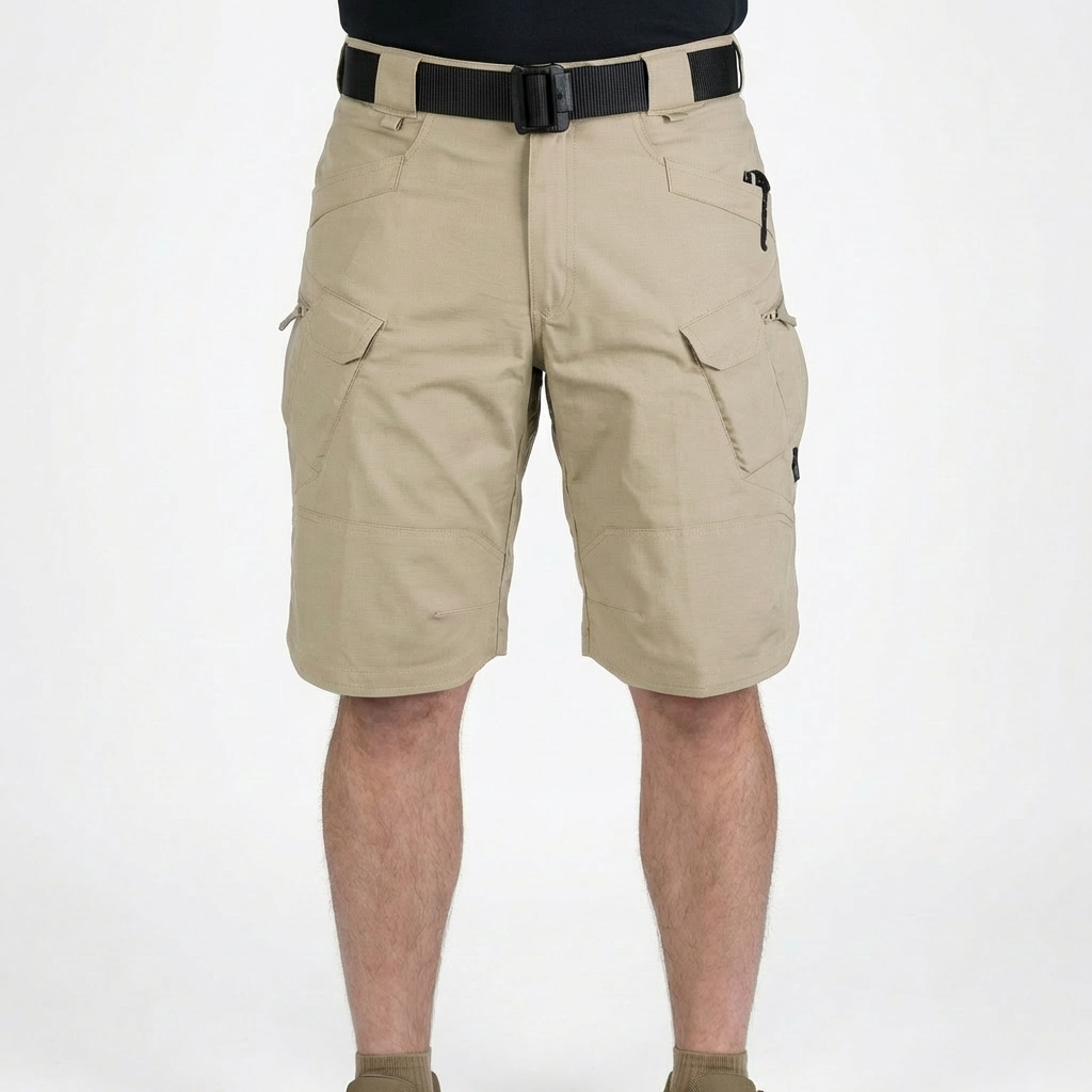 Diego | Bermudas Tácticas Hombre Con Múltiples Bolsillos Y Cintura Elástica | Utility