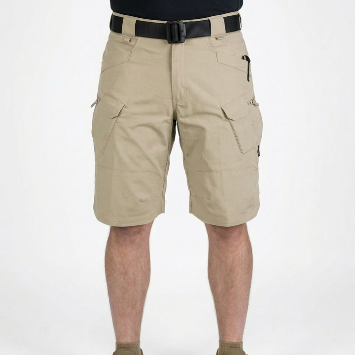 Diego | Bermudas Tácticas Hombre Con Múltiples Bolsillos Y Cintura Elástica | Utility