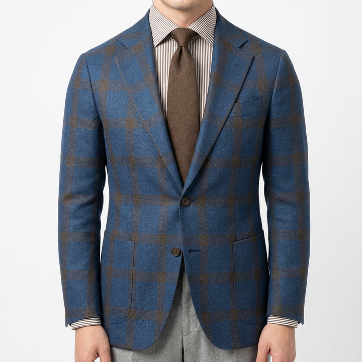 Diego | Blazer Hombre Con Solapa Clásica Y Bolsillo Con Pañuelo | Smart Casual