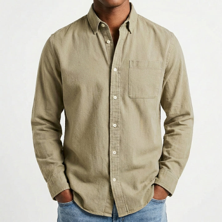 Diego | Camisa Hombre Con Cuello Button-Down Y Bolsillo | Casual