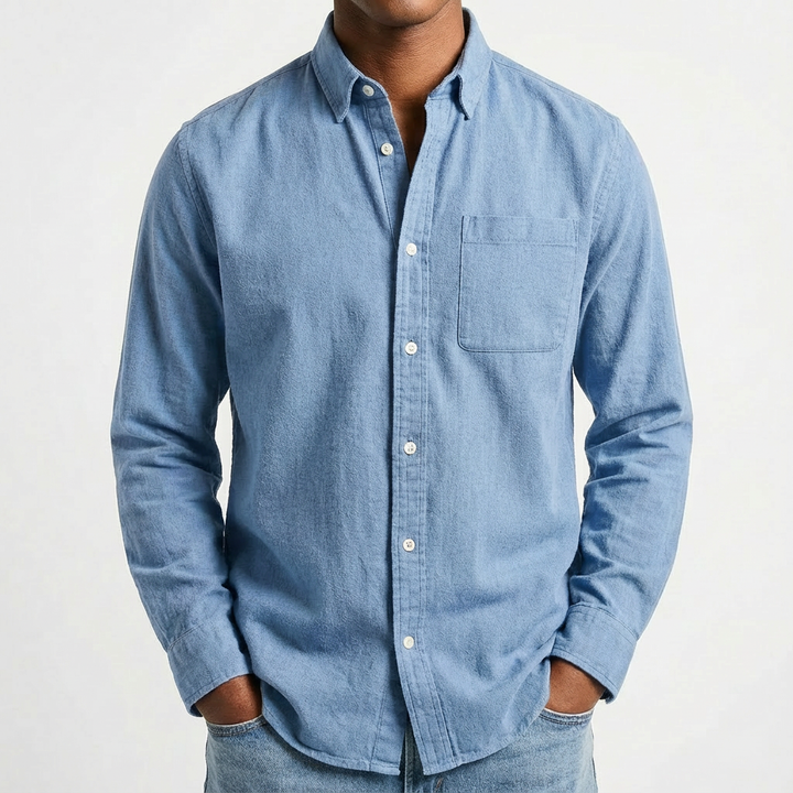 Diego | Camisa Hombre Con Cuello Button-Down Y Bolsillo | Casual