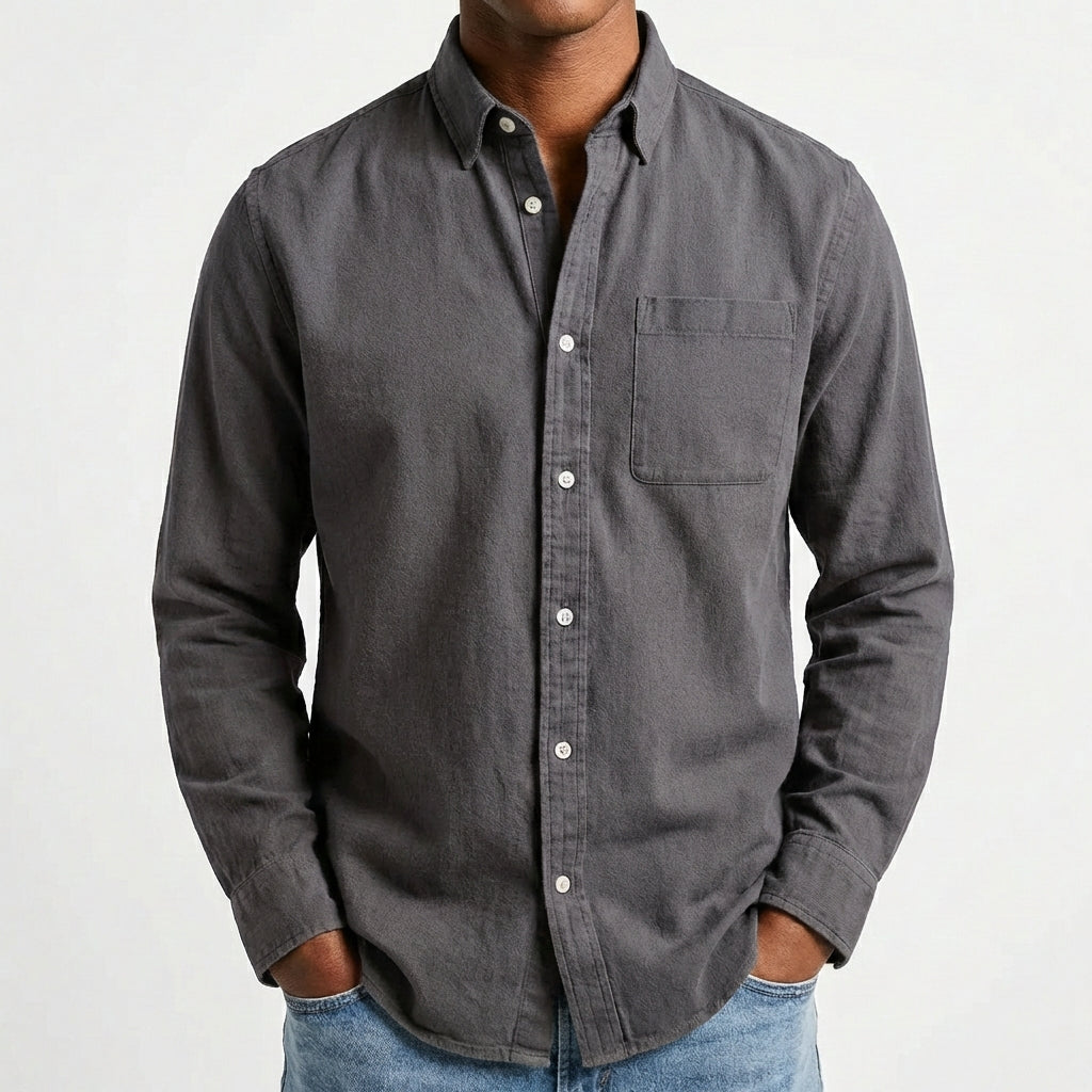 Diego | Camisa Hombre Con Cuello Button-Down Y Bolsillo | Casual