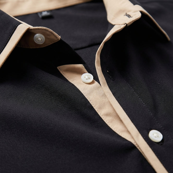 Diego | Camicia Uomo con Dettagli a Contrasto e Colletto Classico | Elegante