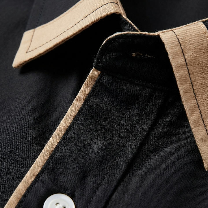 Diego | Camisa Hombre Con Detalles En Contraste Y Cuello Clásico | Elegante