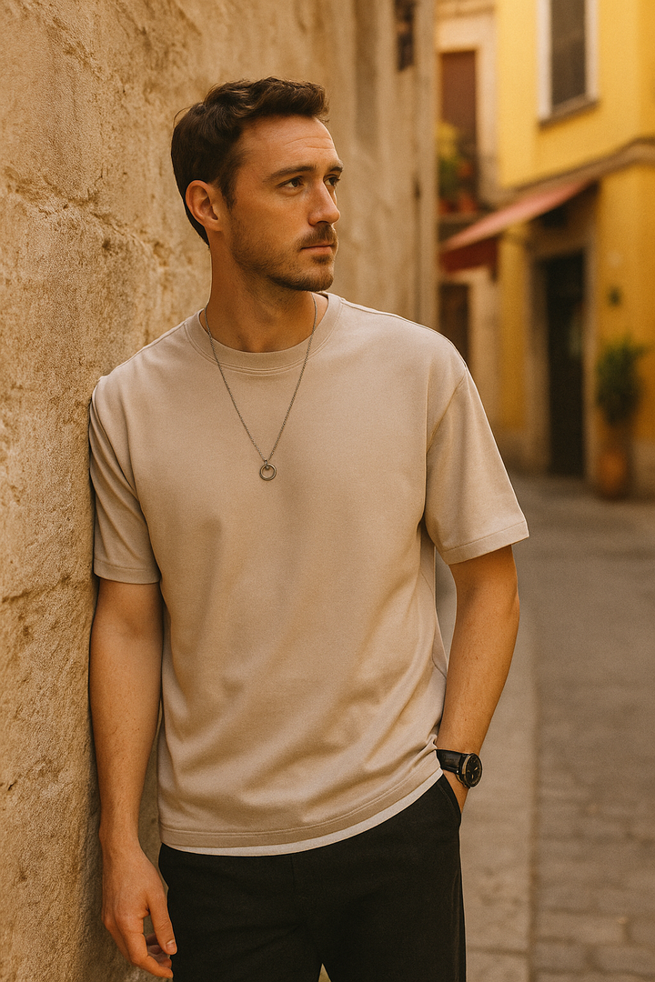 Diego | Camiseta Hombre Manga Corta Holgada | Verano