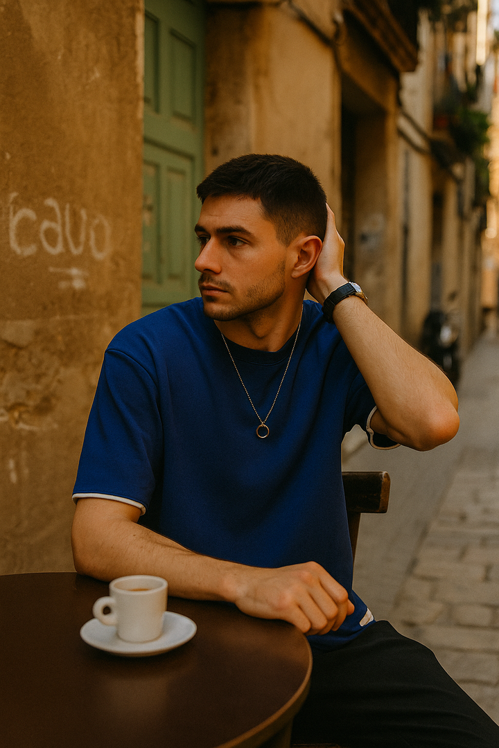 Diego | Camiseta Hombre Manga Corta Holgada | Verano