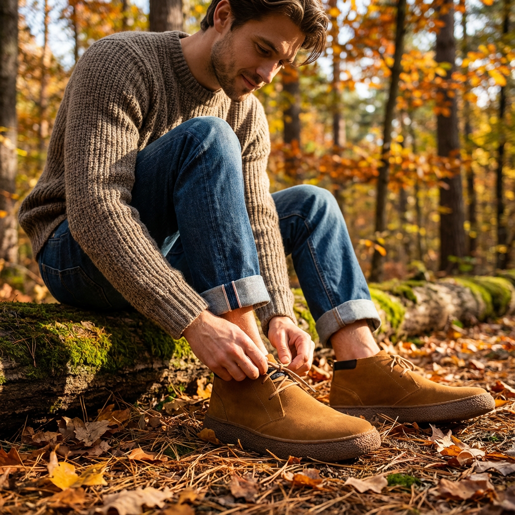 Diego | Hombre Botines Chukka Con Cordones Y Suela Texturizada | Casual