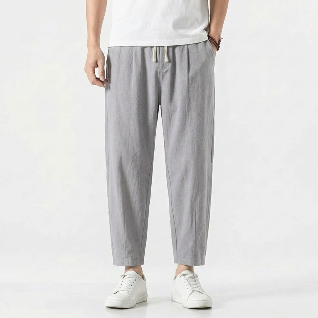 Diego | Pantaloni Harem Uomo con Vita con Laccio e Taglio Largo | Informale