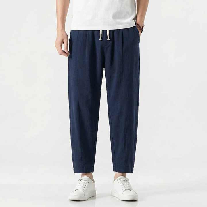 Diego | Pantaloni Harem Uomo con Vita con Laccio e Taglio Largo | Informale
