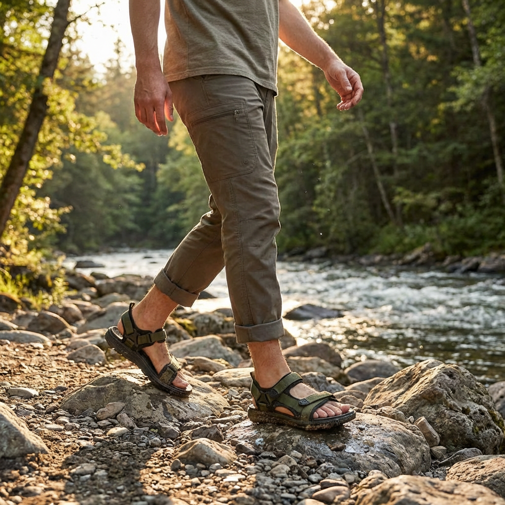 Diego | Sandali Uomo con Cinghie Regolabili e Suola Sportiva | All'aperto