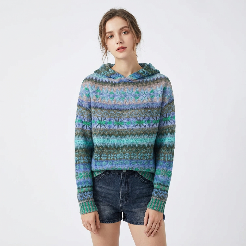 Donna | Sudadera con Capucha de Manga Larga para Mujer