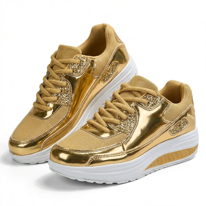 Dorotea | Scarpe da Donna con Zeppa Brillanti Scintillanti