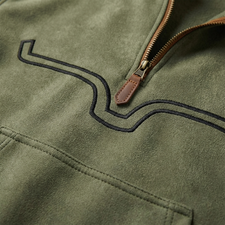 Easton | Sudadera para hombre con cremallera corta de un cuarto