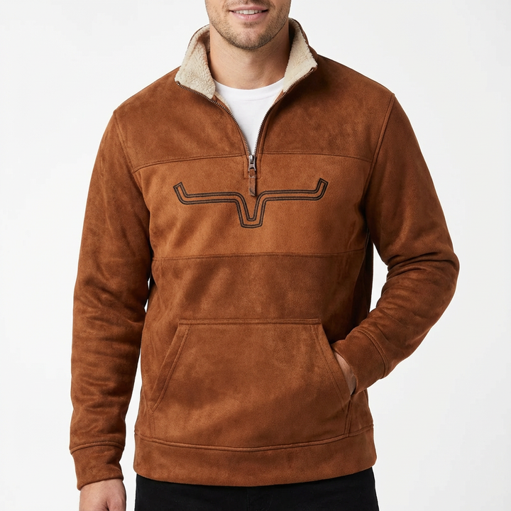 Easton | Sudadera para hombre con cremallera corta de un cuarto