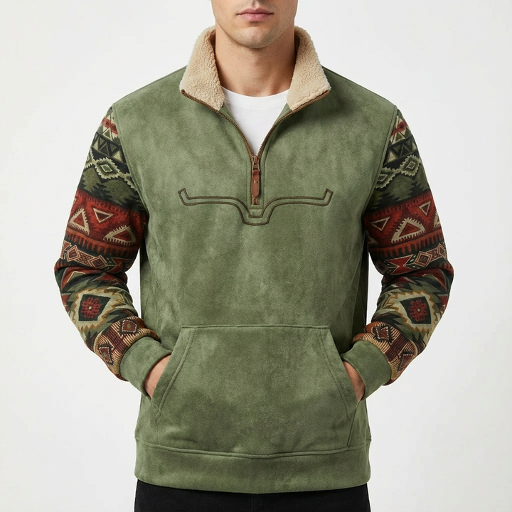 Easton | Sudadera para hombre con cremallera corta de un cuarto