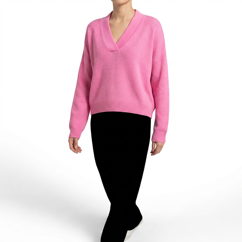 Eladia | Mujer Jersey Punto Escote V Holgado