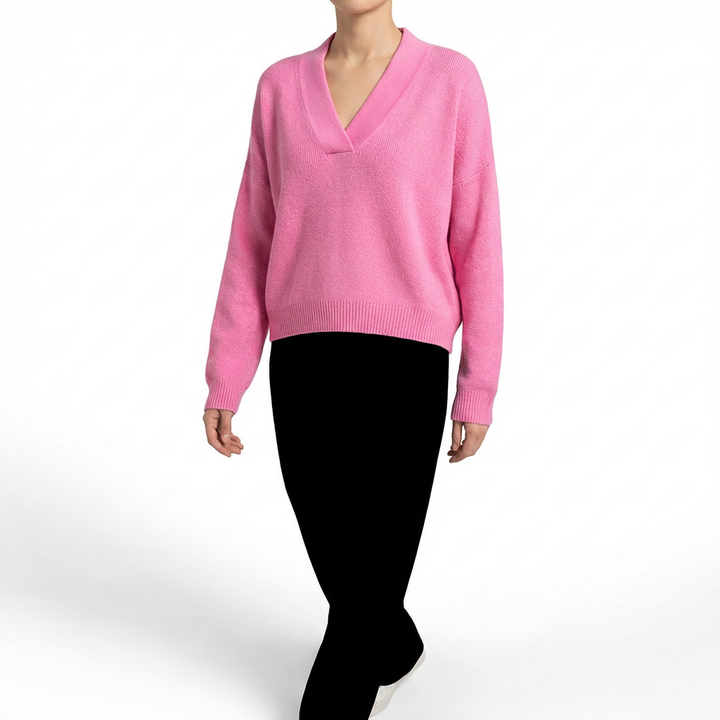 Eladia | Mujer Jersey Punto Escote V Holgado