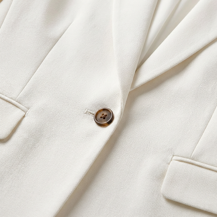 Elena | Blazer Mujer Con Cierre De Un Botón Y Solapa Clásica | Elegante