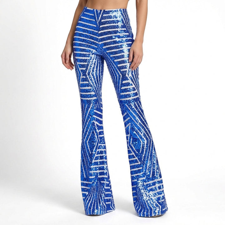 Emperatriz | Mujer Pantalón Campana Lentejuelas