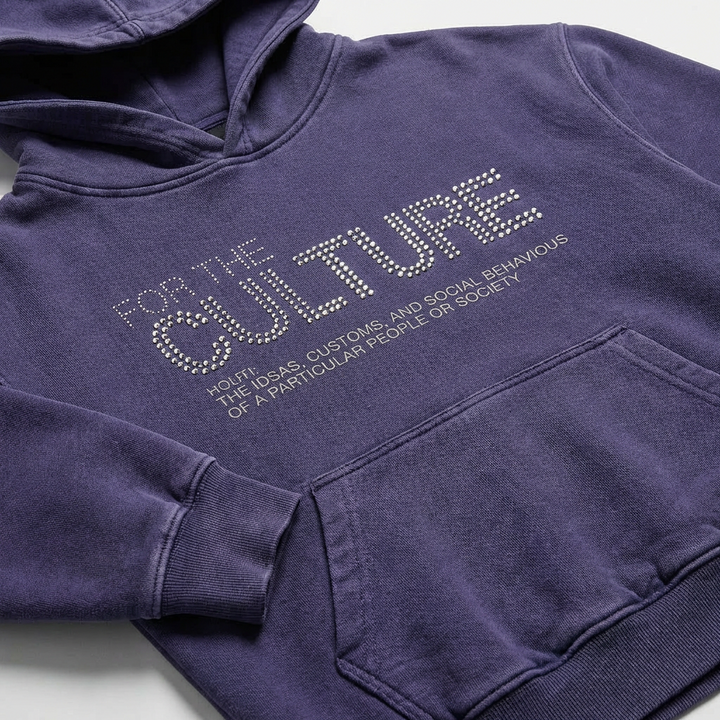 Erin | Sudadera azul marino con capucha oversize para mujer