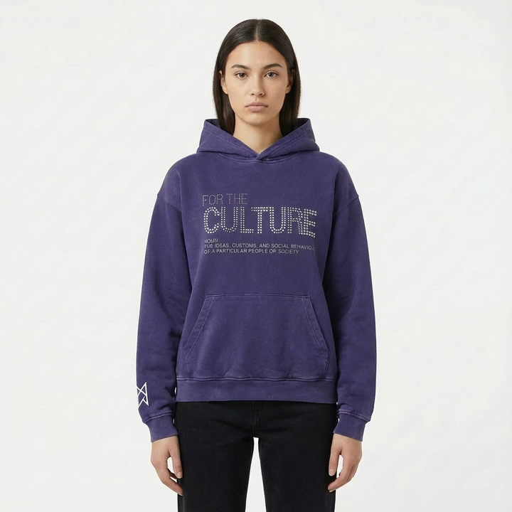 Erin | Sudadera azul marino con capucha oversize para mujer