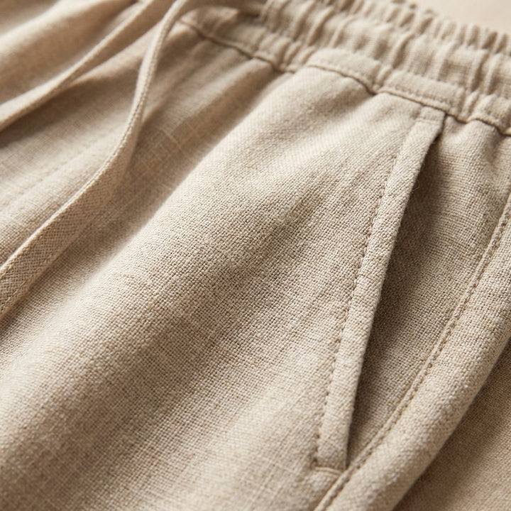 Ernesto | Uomo Pantalone Dritto con Coulisse in Vita Elastica