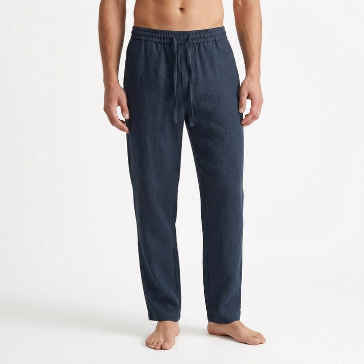 Ernesto | Uomo Pantalone Dritto con Coulisse in Vita Elastica