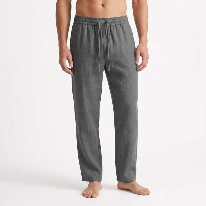 Ernesto | Uomo Pantalone Dritto con Coulisse in Vita Elastica