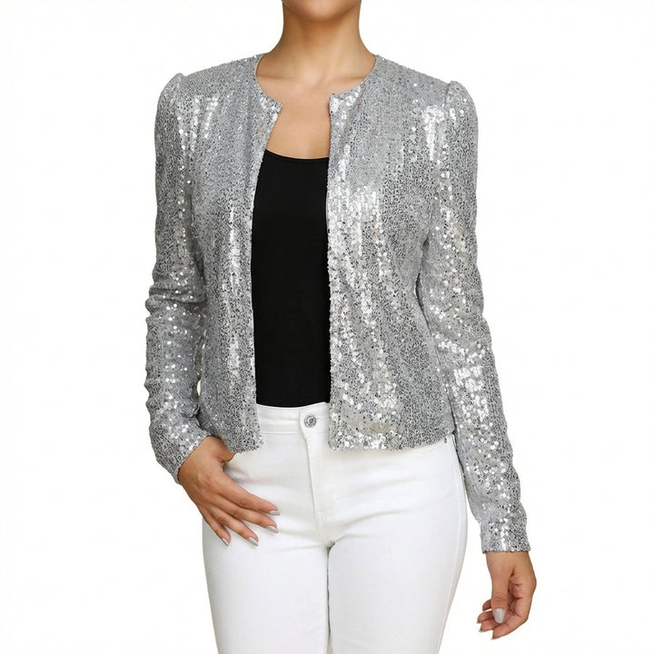 Estrella | Chaqueta Lentejuelas Abierta Mujer Glam