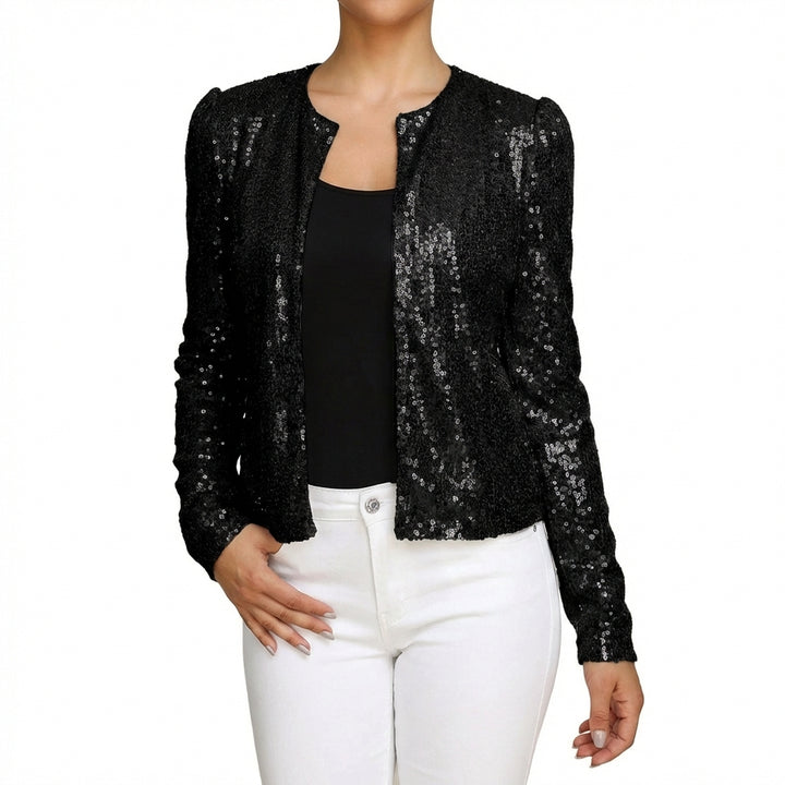Estrella | Chaqueta Lentejuelas Abierta Mujer Glam
