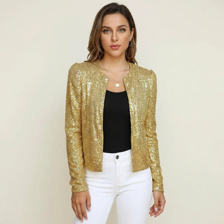 Estrella | Chaqueta Lentejuelas Abierta Mujer Glam