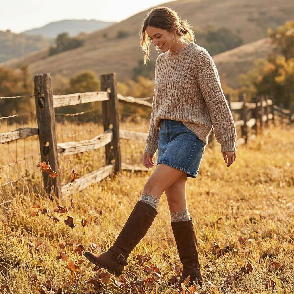 Eva | Stivali slouch alti fino al ginocchio da donna