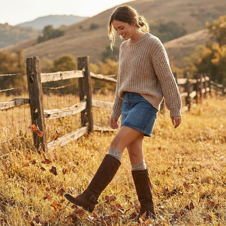 Eva | Stivali slouch alti fino al ginocchio da donna