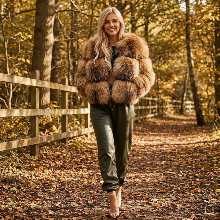 Eva | Chaqueta Corta de Piel Sintética para Mujer