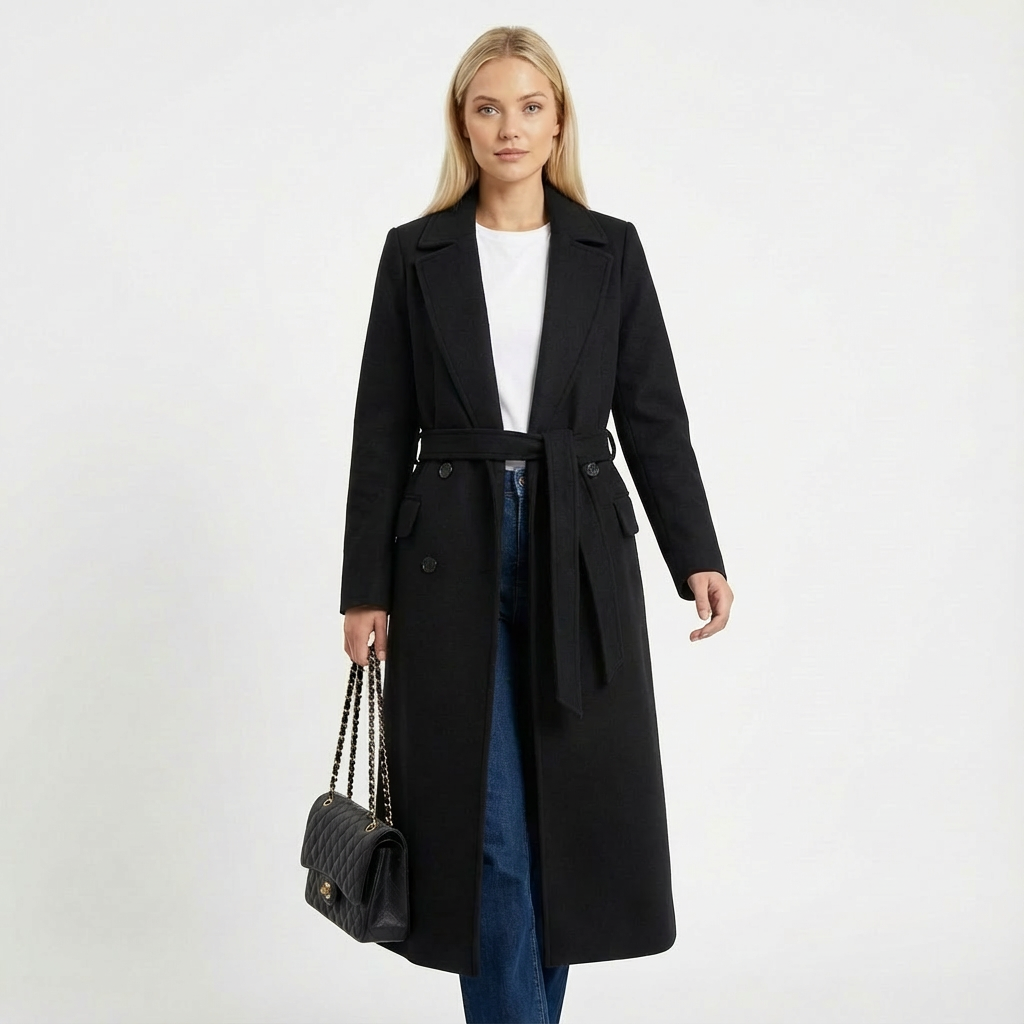 Faith | Abrigo Largo Cruzado de Mujer