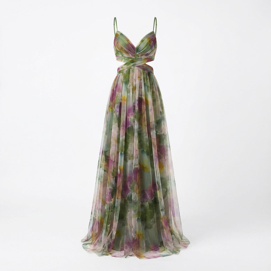 Fern | Vestito Maxi con Spalline Sottili da Donna