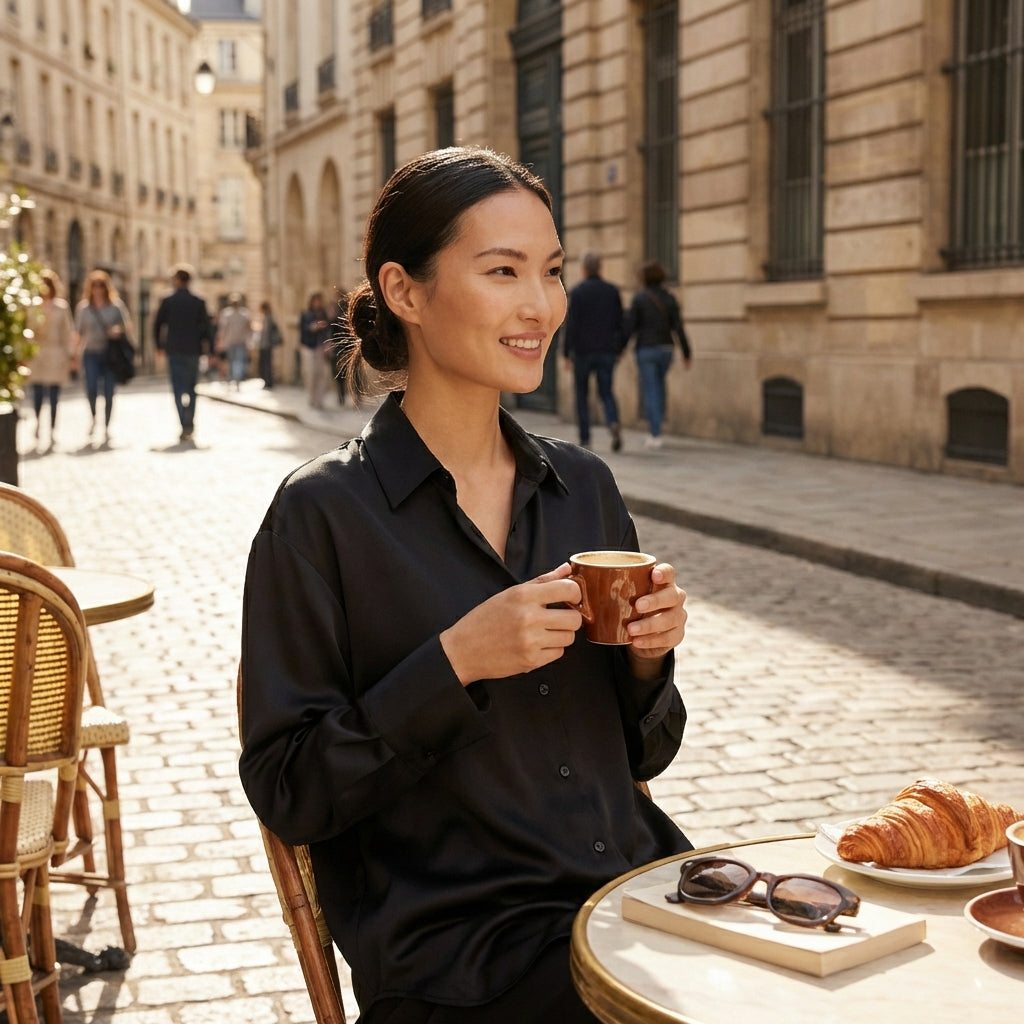 Gabriella | Camisa de Manga Larga con Botones para Mujer
