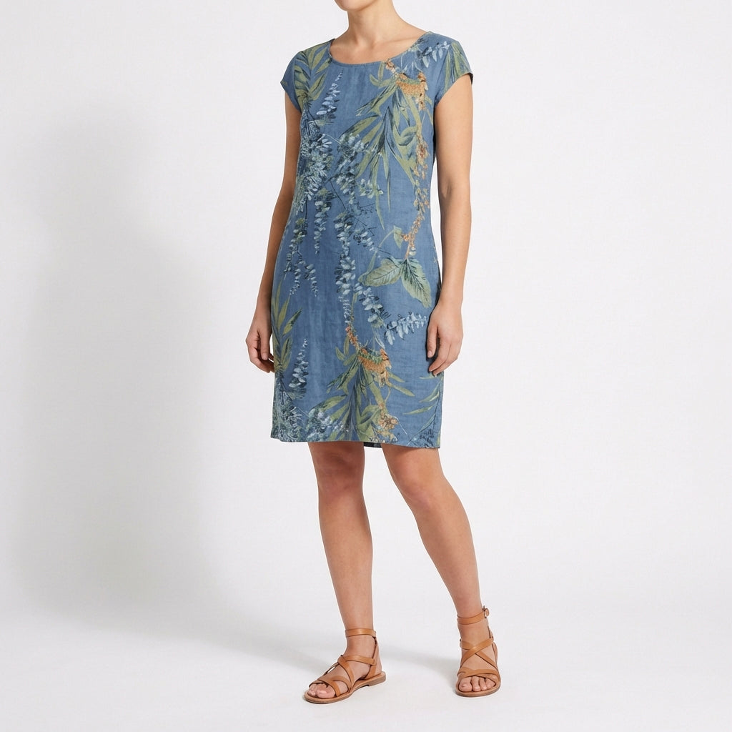 Gala | Abito Dritto Stampato Botanico Donna