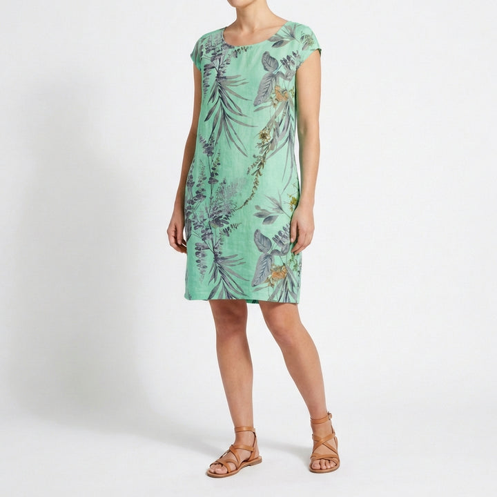 Gala | Abito Dritto Stampato Botanico Donna