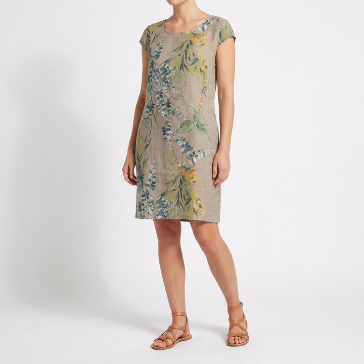 Gala | Abito Dritto Stampato Botanico Donna