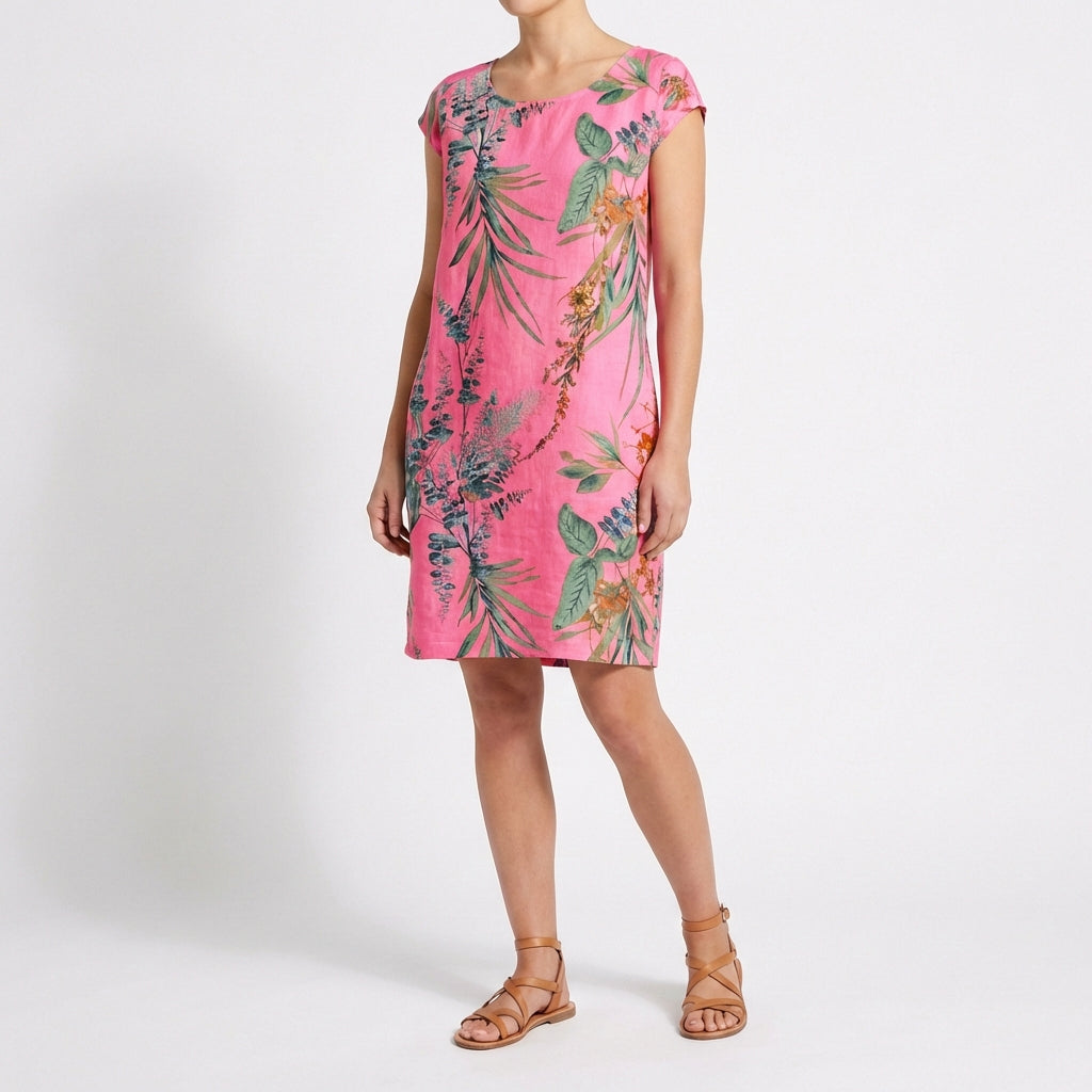 Gala | Abito Dritto Stampato Botanico Donna