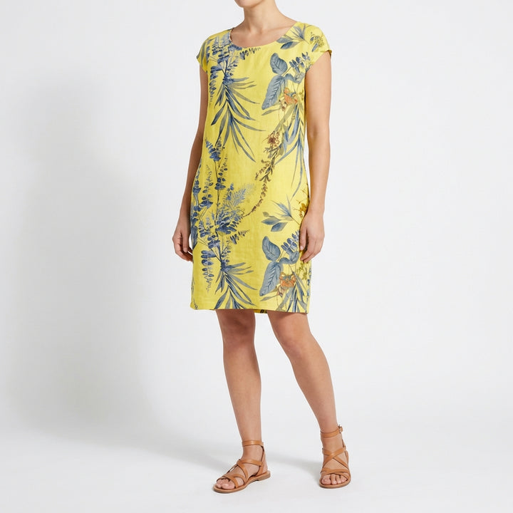 Gala | Abito Dritto Stampato Botanico Donna